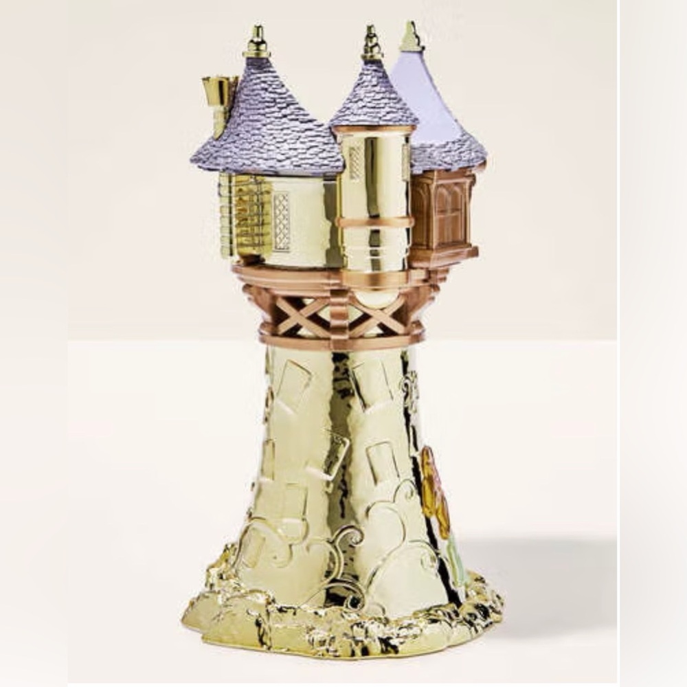 Disney Princess Bath And Body Works NWT Rapunzel Pedestal 3 Wick Candle Holder - Picture 7 of 10